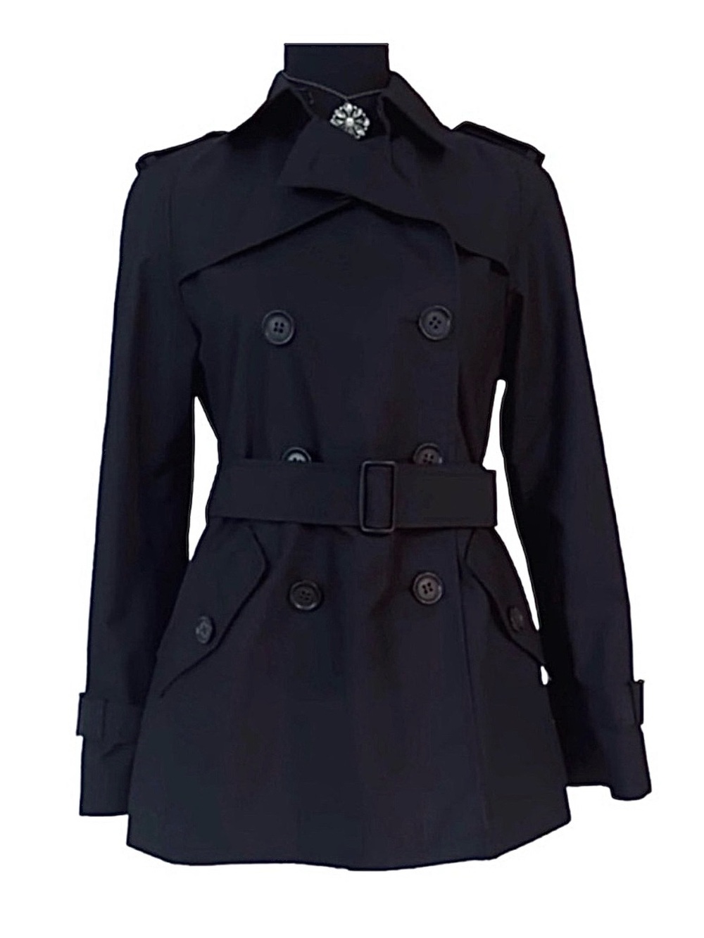 COACH ~ Women’s black double breast button up classic utility jacket size XS